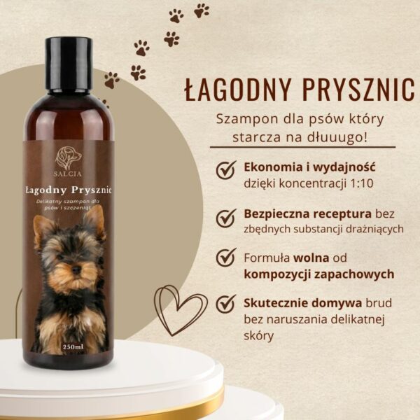 Łagodny Prysznic - delikatny szampon dla psów i szczeniąt