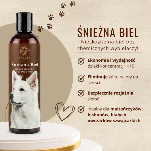 sniezna_biel_owczarek_grafika Śnieżna Biel - Szampon dla białych i jasnych psów rozjaśniający